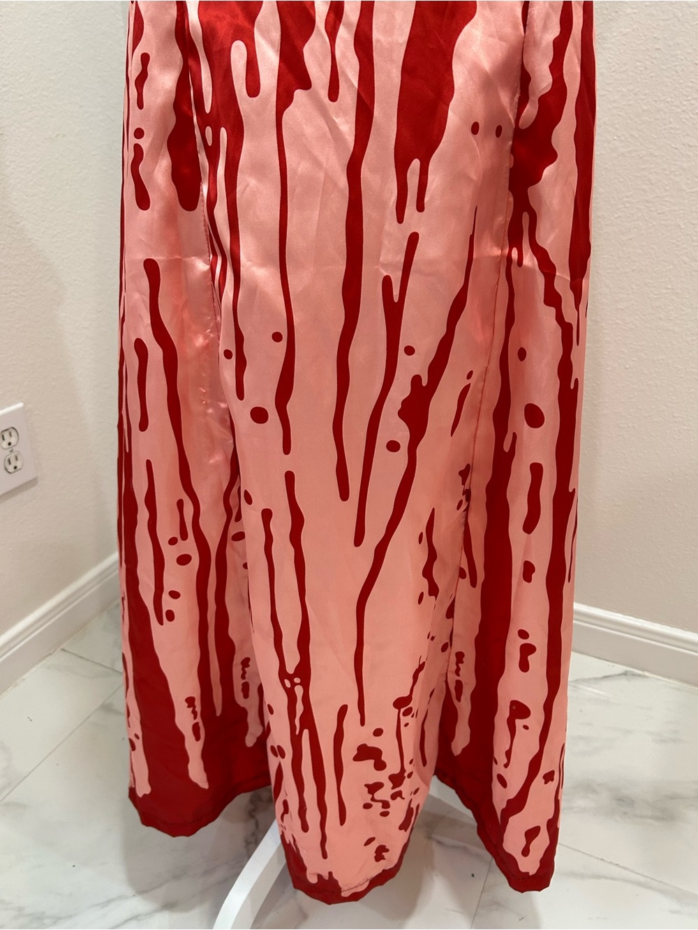 Carrie Prom Cosplay Halloween Costume Dress, Size L - Picture 4 of 8